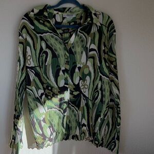 Multicolor Abstract Groovy Blouse